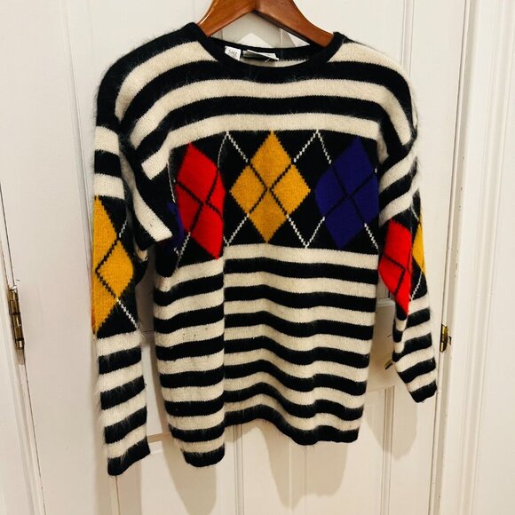 Rafaella Sweater Womens Angora Rabbit Hair Lambswool Pullover - Picture 16 of 16